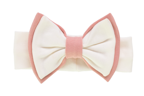 Opaska z dużą kokardą 1716KE Cherry Marija - ecru