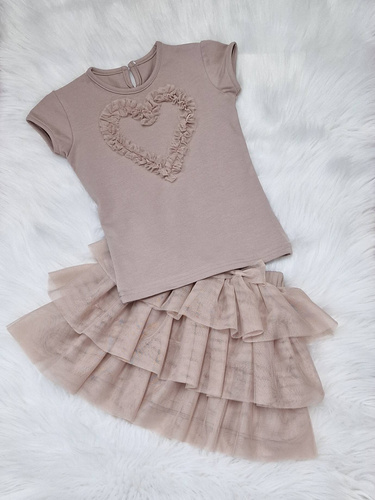 Spódniczka tiulowa Mia Bambarillo beżowy 