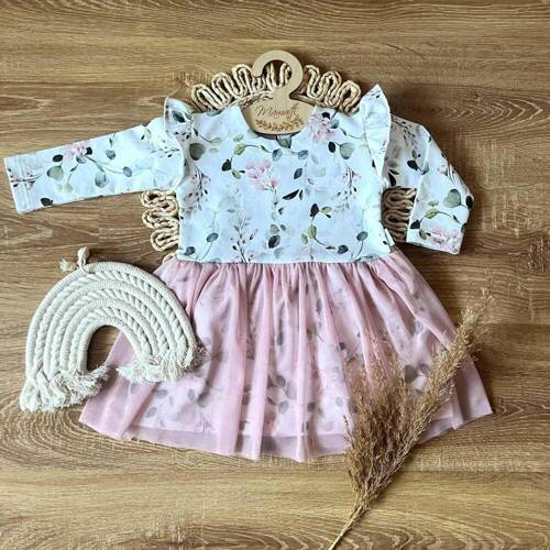 Sukienka z długim rękawem SH025 Mamatti