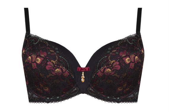 Biustonosz usztywniany full cup Candy Unikat czarny