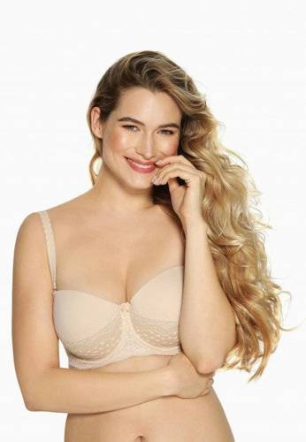 Biustonosz bardotka bezszwowy BS 943 Cynthia Gaia beżowy