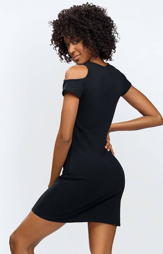 Sukienka bawełniana Esi DKaren - czarny