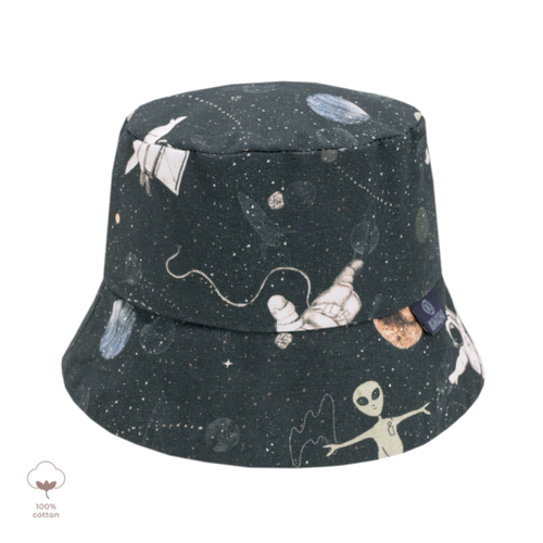 Kapelusik bawełniany Stardust- Makaszka