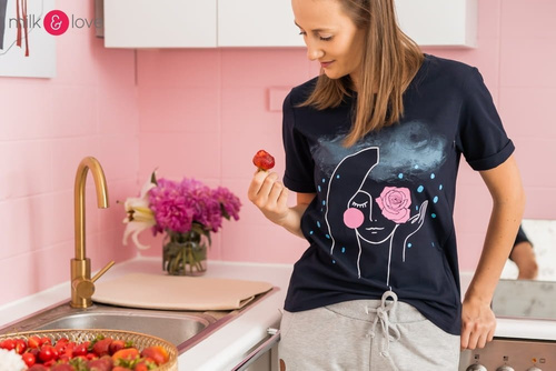 Boob bluzka do karmienia Milk&Love ciemny granat 