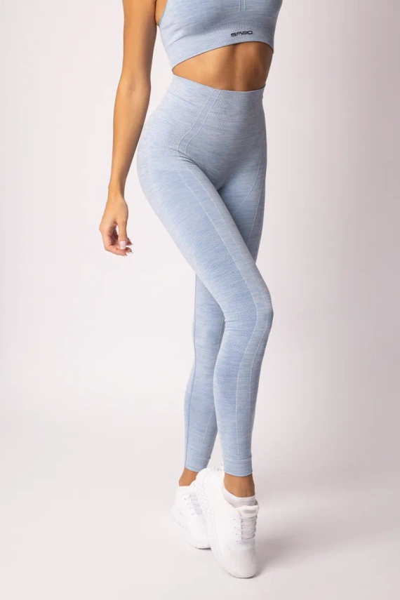 Legginsy damskie Melange Spaio linchen blue