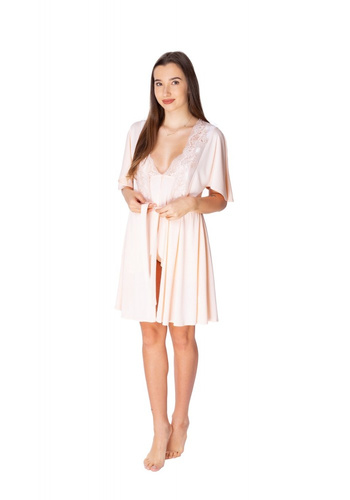 Szlafrok peniuar 86111 Santori Visti łososiowy 