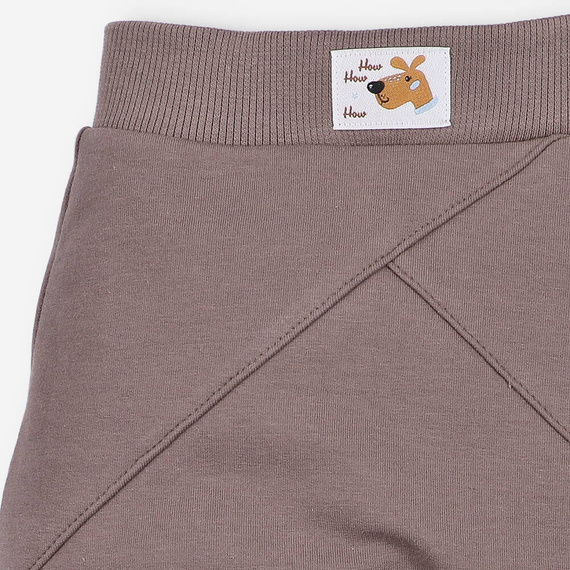 Spodnie dresowe z bawełny organicznej Psiaki Nini brązowy