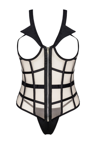 Gorset + stringi Laura Beige LivCo Corsetti