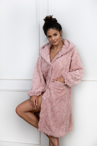 Szlafrok damski Bethany Sensis - brudny róż