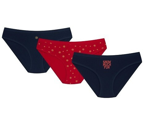 Figi damskie Henderson 36508-K086 – klasyczne bikini bawełniane, 3 sztuki