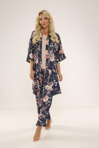 Piżama damska 722 Lurdes De Lafense - granat