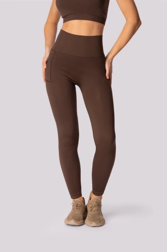 Legginsy damskie Base Mona caffe