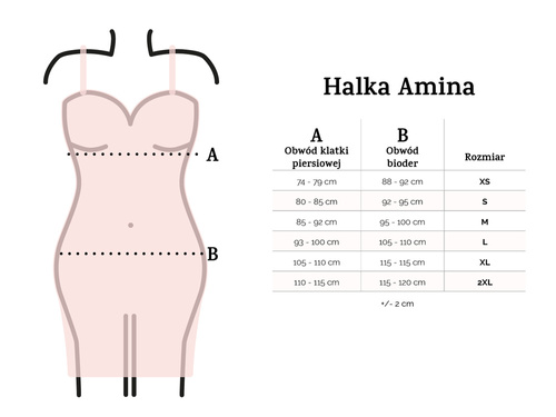 Halka satynowa Amina koszulka damska DKaren - zielony