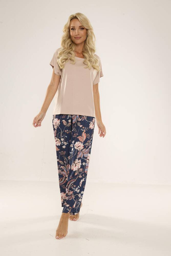 Piżama damska 722 Lurdes De Lafense - granat