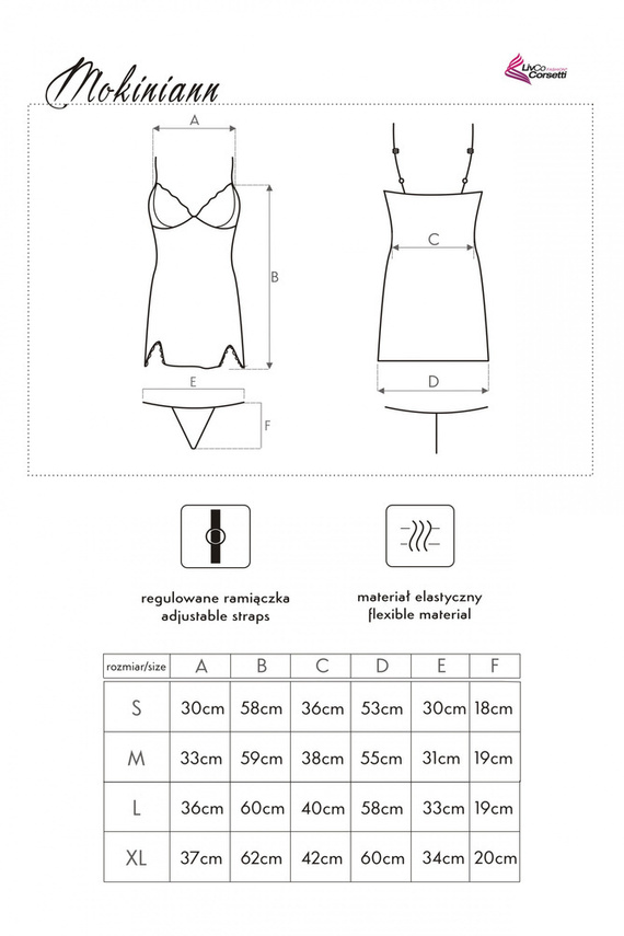 Komplet dwuczęściowy Mokiniann LC 93007 LivCo Corsetti Fashion