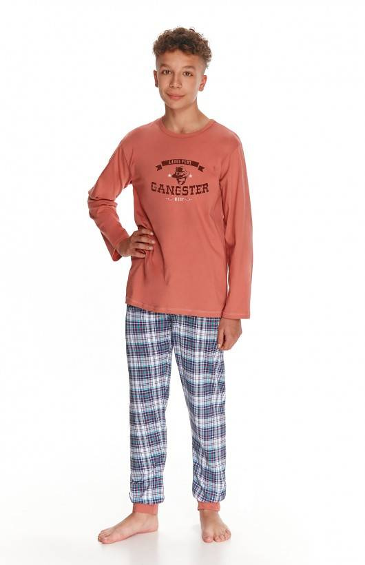 Piżama dla chłopca 2815, 2816, 2817 Enzo Taro ceglasty