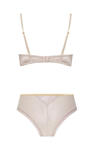 Biustonosz push-up Galina Nipplex -mokka