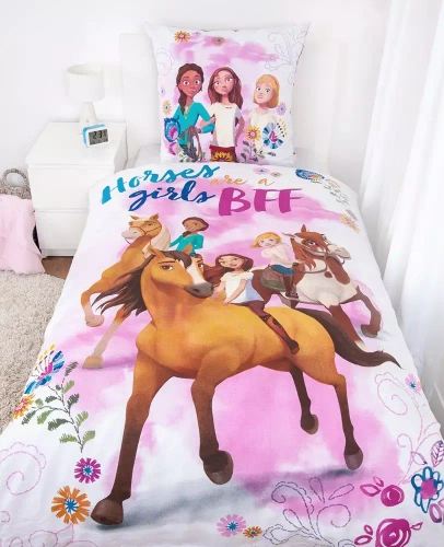 Pościel dziecięca bawełniana Spirit Konie Herding