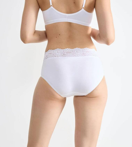 Figi Damskie Romance Midi Sloggi Go - white