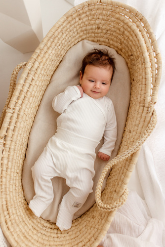 Półśpioch niemowlęcy "Natural Harmony" Makoma ecru 