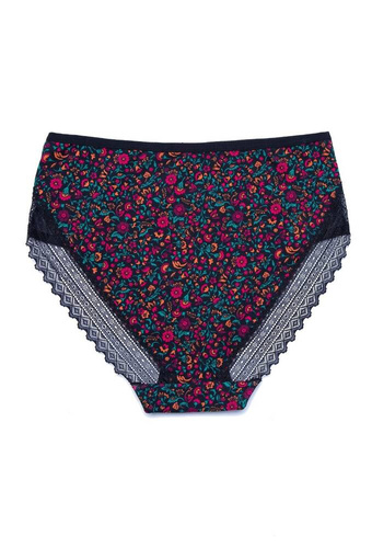 Figi Damskie L 1573 MD Midi Lama- czarny