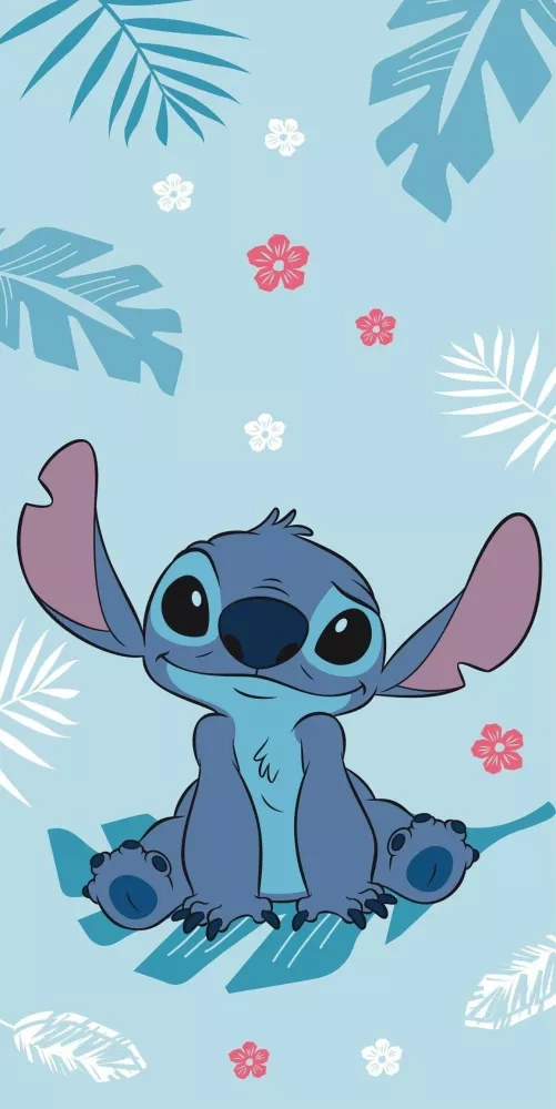 Ręcznik plażowy Lilo and Stitch niebieski bawełniany Disney Kids25 | Dla dzieci | Na plażę i basen