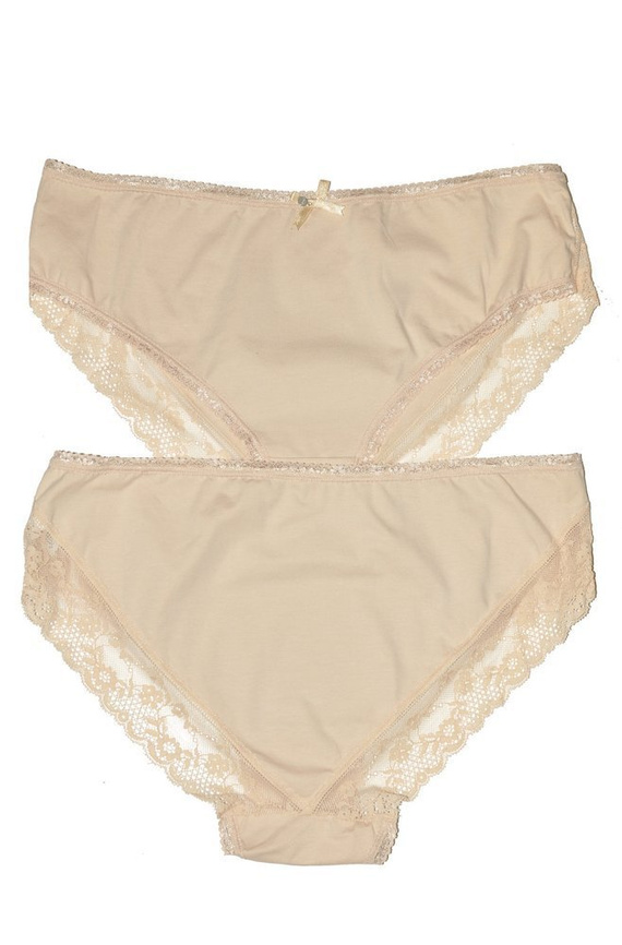 L-4000 BI-06 A'2 Figi Damskie Lama beżowy