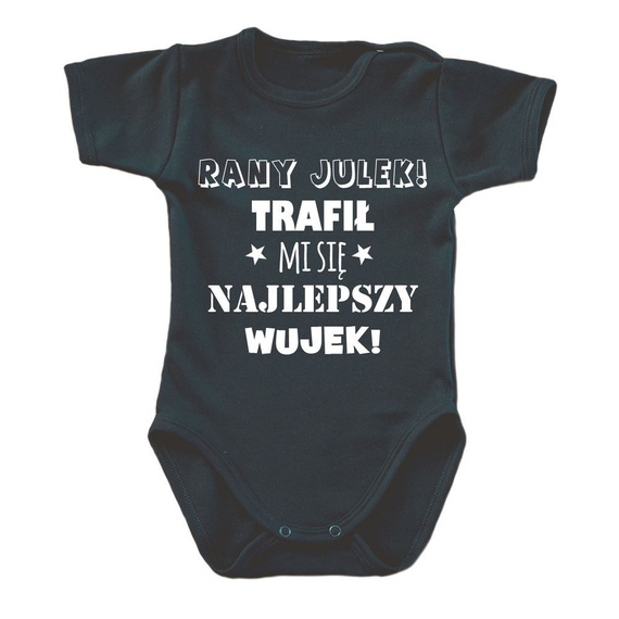 "Najlepszy Wujek" body krótki rękaw Moocha biały