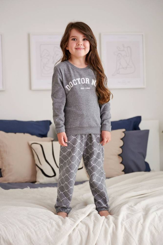 PDU.5243 Piżama dziecięca Unisex Doctor Nap - grey