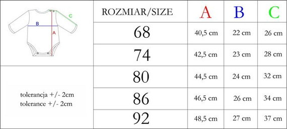 Body z długim rękawem 210101 Teddy Nicol