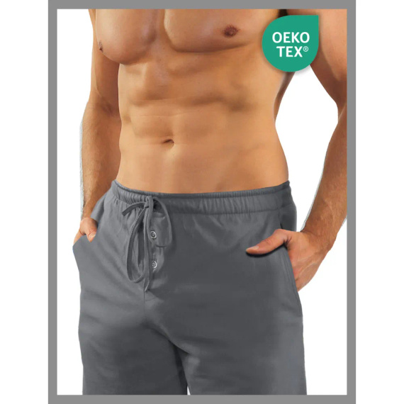 Piżama Męska długi rękaw i spodnie 2404 Military Sesto Senso - grafit