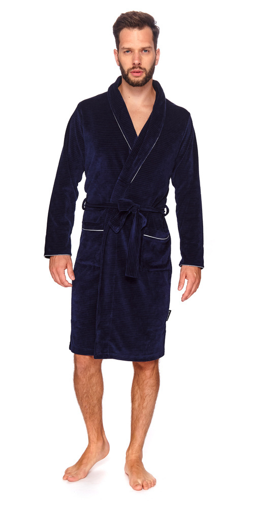 6063 szlafrok męski Doctor Nap - navy blue