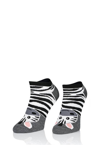 1719 Stopki Damskie/Męskie Intenso 077 szary melanż