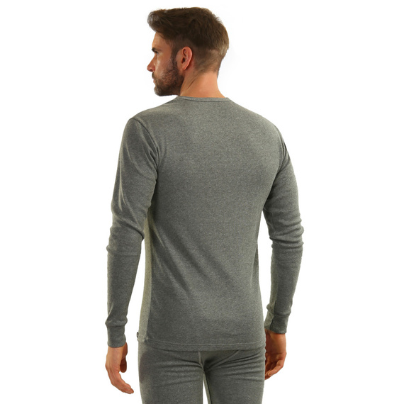111 Podkoszulek bawełniany z długim rękawem Sesto Senso- średni melanż