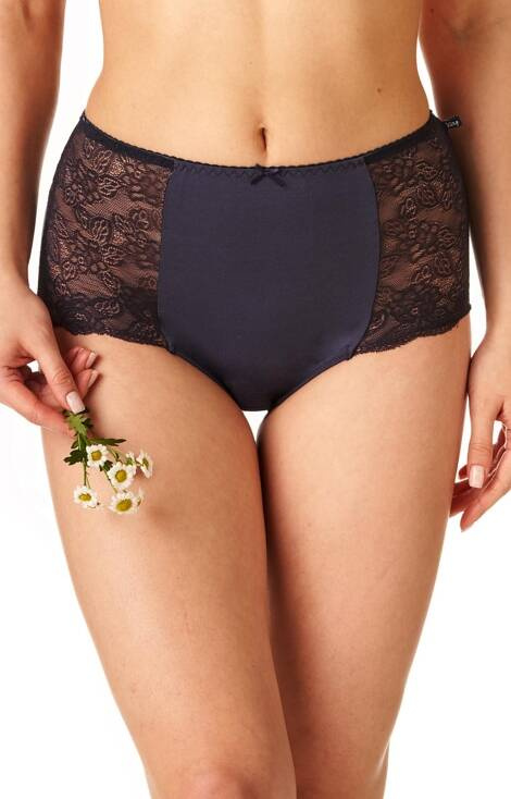 Figi damskie 2-pak LPF 172 B22 A'2 Key czarny-granatowy