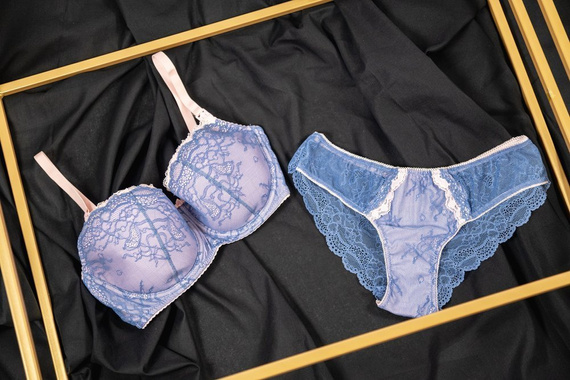 Usztywniany biustonosz do karmienia 3110 Lupoline- niebieski