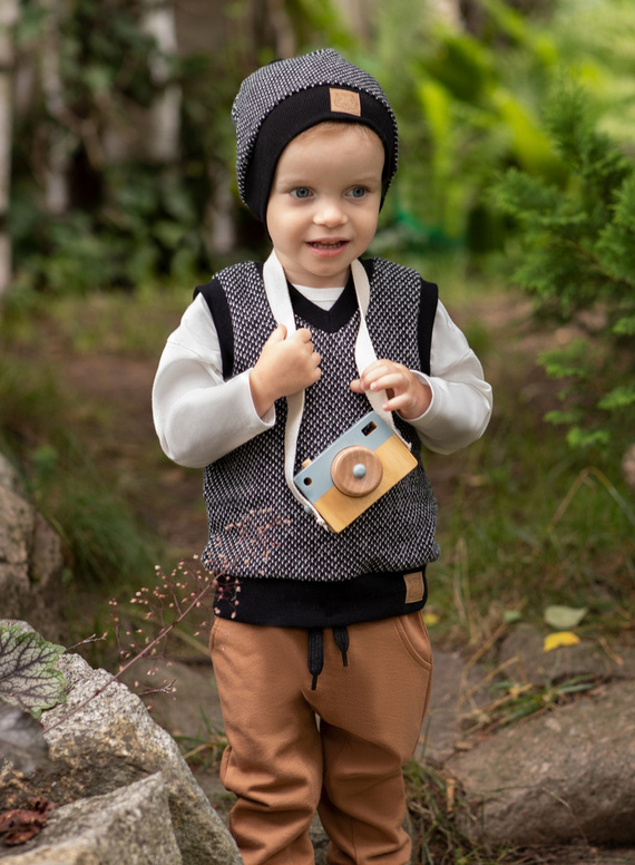 Kamizelka wciągana Le Tigre Pinokio - czarny