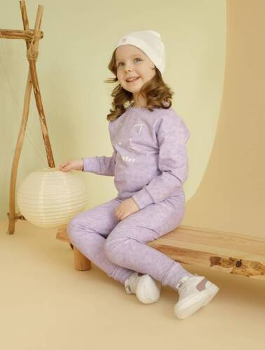 Spodnie niemowlęce Lilian Pinokio - fioletowy