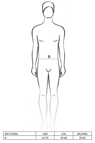 Stringi męskie 005 Passion czarny