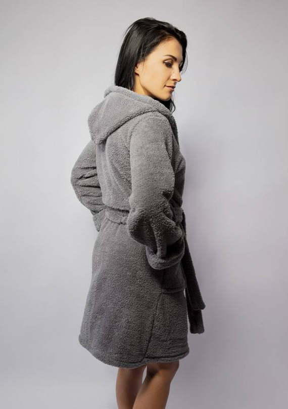 Diana Podomka Szlafrok Damski Dkaren - szary