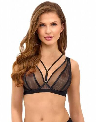 Biustonosz miękki bralette 2521 Lupoline-czarny