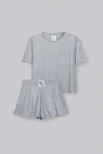 Piżama damska Pure Mona light grey