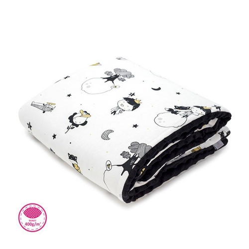 Kocyk Przedszkolaka/Średniaka Sawanna- Velvet  Makaszka 