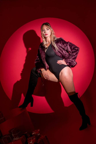 805 Chloe Body damskie z długim rękawem De Lafense - czarny