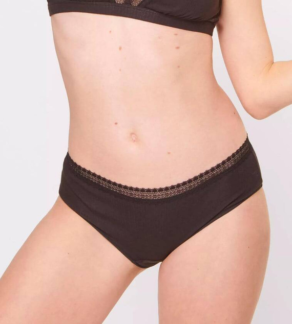 Figi Damskie GO Ribbed R Hipster C2P 2-pak Sloggi - black