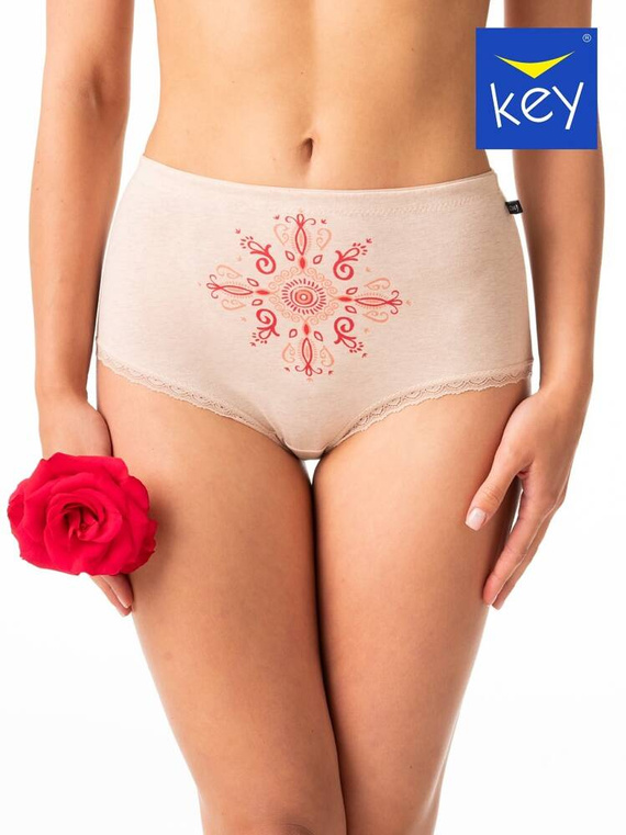 Figi damskie LPF 218 2-pak Key koralowy beżowy