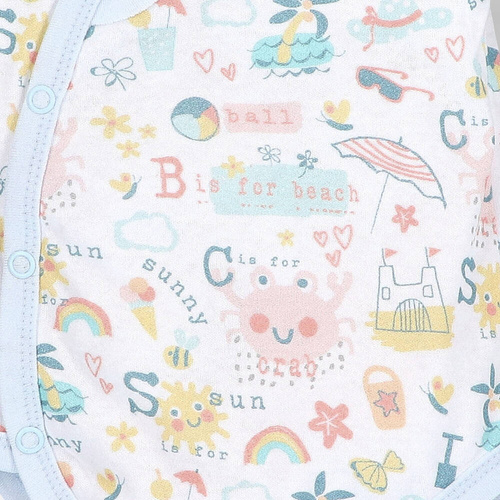 Body kopertowe z bawełny organicznej Sunny Nini druk