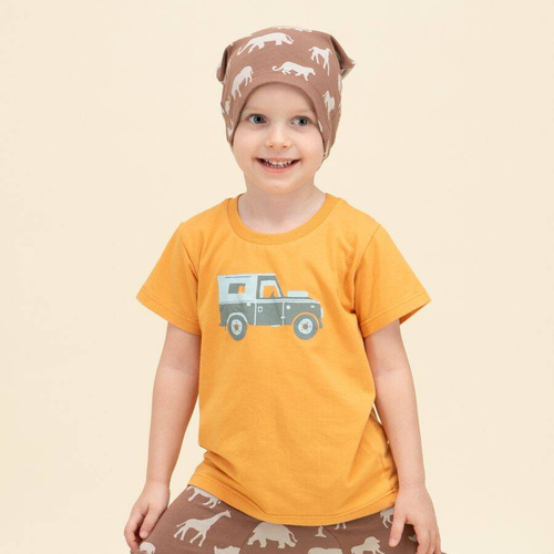 T-shirt z nadrukiem Safari Pinokio - pomarańczowy 