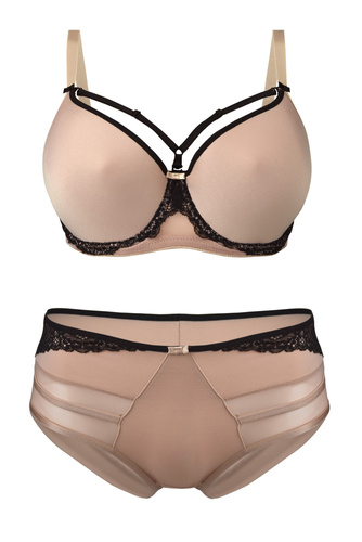 Figi damskie 19101 Laura Lace Mediolano mocca