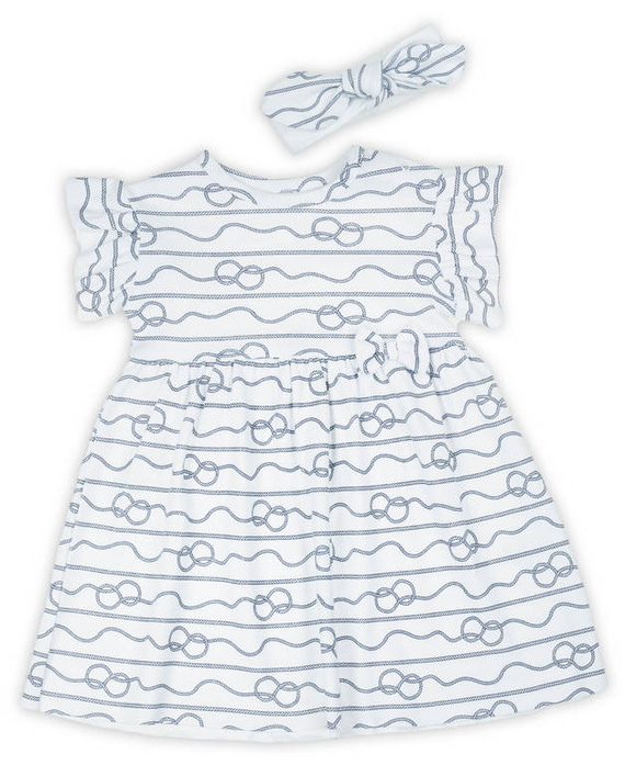 14153 Mix Komplet sukienka + opaska Nicol - liny